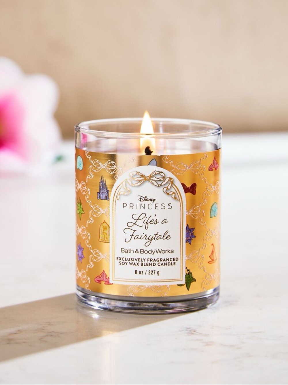 Bath and Body Works Disney Princess Life is a fairytale Single Wick Candle